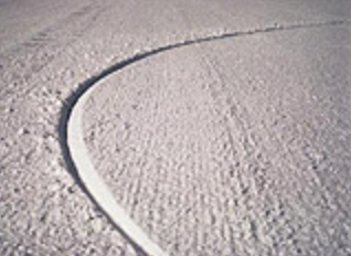 a perfect carving trench in the snow