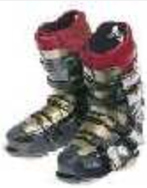 a pair of hardboots for alpine snowboarding